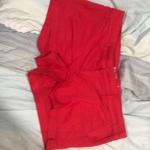 Red shorts